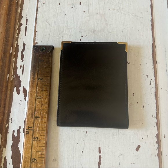 Vintage PIERRE CARDIN Black and Brown Leather BI-Fold Wallet New Old Stock - Picture 3 of 11